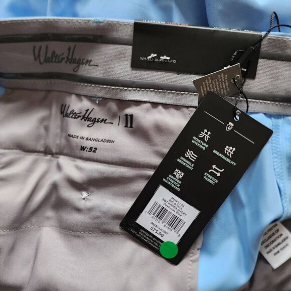 NEW Walter Hagen Perfect 11 Performance B&T Golf Shorts Blue Mens size‎ 52 x 10 - Picture 3 of 3